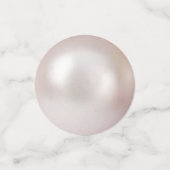 ほこりっぽいバラのシックな真珠とハート結婚 コンフェッティ (スモール正面)