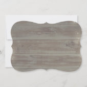 ほこりっぽいバラのフローラ素朴は私の花嫁になる 招待状 (裏面)