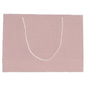 ほこりっぽいバラの手書きドット ラージペーパーバッグ (裏面)