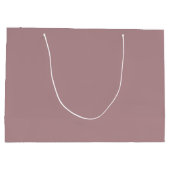 ほこりっぽいバラの植物のクレストモノグラム結婚ズ ラージペーパーバッグ (裏面)