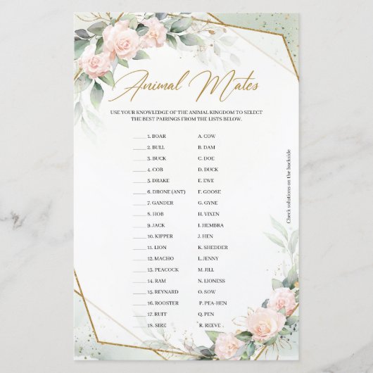 ほこりっぽいバラの花ユーカリ金ゴールド動物 (正面)