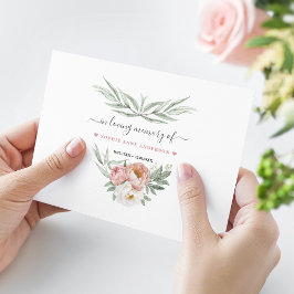 ほこりっぽいバラの花共有の出席 案内状