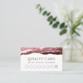 ほこりっぽいバラアゲートロイヤリティカード 名刺 (スタンド正面)