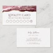 ほこりっぽいバラアゲートロイヤリティカード 名刺 (正面/裏面)