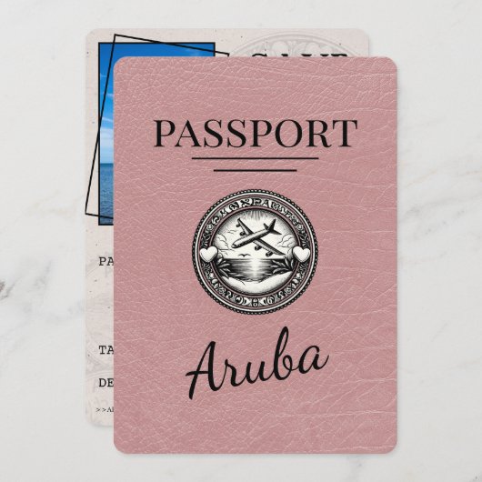 ほこりっぽいバラアルバPassport日付を保存 セーブザデート (正面/裏面)