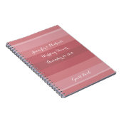 ほこりっぽいバラウェディングシャワー記念日パーティー ノートブック (右側)