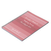 ほこりっぽいバラウェディングシャワー記念日パーティー ノートブック (左側)