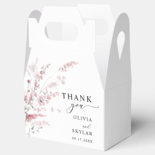 ほこりっぽいバラエレガントフローラ結婚ズ フェイバーボックス (オープン)