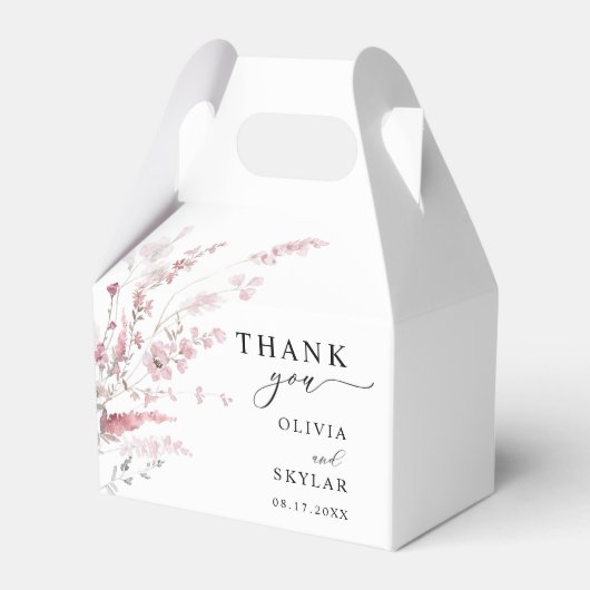 ほこりっぽいバラエレガントフローラ結婚ズ フェイバーボックス (正面サイド)