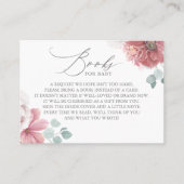 ほこりっぽいバラエレガント花本ベビーカード 名刺 (正面)