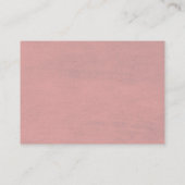 ほこりっぽいバラエレガント花本ベビーカード 名刺 (裏面)