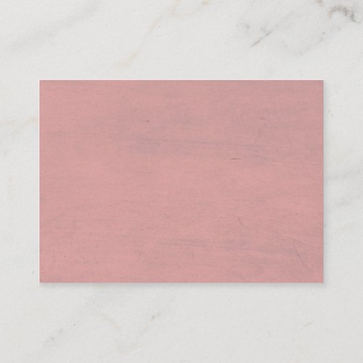 ほこりっぽいバラエレガント花本ベビーカード 名刺 (裏面)