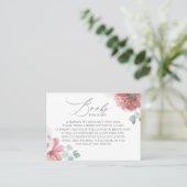 ほこりっぽいバラエレガント花本ベビーカード 名刺 (スタンド正面)