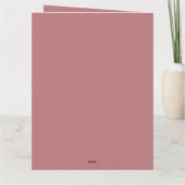 ほこりっぽいバラカラーテンプレート カード (裏面)