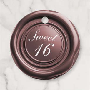 ほこりっぽいバラキャンドルワックスシールドリップスウィート16 結婚's フェイバータグ