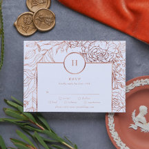 ほこりっぽいバラクラシック金ゴールドモノグラム結婚リース