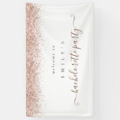 ほこりっぽいバラグリッターへようこそバチェロレッテ 横断幕 (縦)