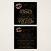 ほこりっぽいバラグリッター唇2 – 適用方法 (正面&裏面)