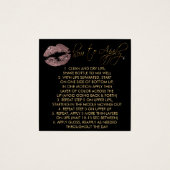 ほこりっぽいバラグリッター唇2 – 適用方法 (正面)