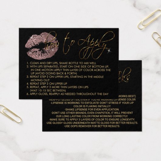 ほこりっぽいバラグリッター唇 – 適用方法 (オフィス)