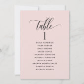 ほこりっぽいバラシーティングプランカード（ゲスト名あり） (正面)