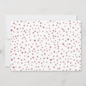 ほこりっぽいバラジョイ初めてのクリスマスフォトベビー誕生 案内状 (裏面)