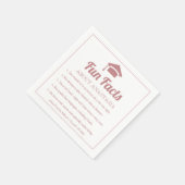 ほこりっぽいバラタイポグラフィおもしろい事実の卒業上限 スタンダードカクテルナプキン (角)