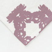 ほこりっぽいバラダマスクパターン フリースブランケット (角)