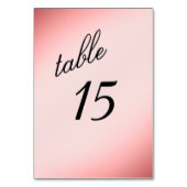 ほこりっぽいバラテーブル番号 テーブルナンバー (裏面)