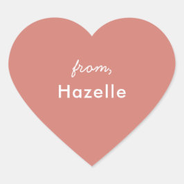 ほこりっぽいバラハートシェイプバレンタインステッカー ハートシール