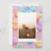 ほこりっぽいバラピンクと金ゴールドフローラグリ結婚ーナリーズ  招待状 (裏面)