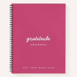 ほこりっぽいバラピンクの感謝の日記ノート ノートブック