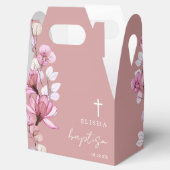 ほこりっぽいバラピンクエレガントフローラバプテスマ フェイバーボックス (オープン)