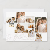 ほこりっぽいバラピンクコラージュ数々の写真 セーブザデート (正面)