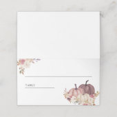 ほこりっぽいバラピンクフローラカボチャ プレイスカード (外部開封)