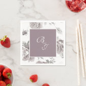 ほこりっぽいバラピンク婚約パーティナプキン スタンダードカクテルナプキン (インサイチュ)