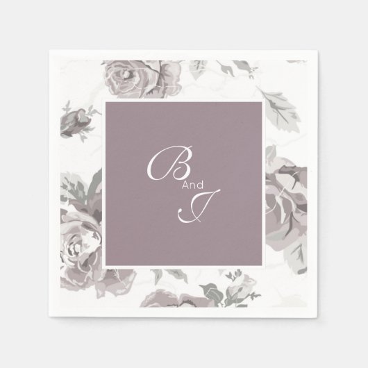 ほこりっぽいバラピンク婚約パーティナプキン スタンダードカクテルナプキン (正面)