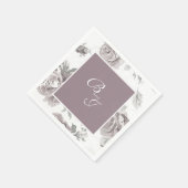 ほこりっぽいバラピンク婚約パーティナプキン スタンダードカクテルナプキン (角)