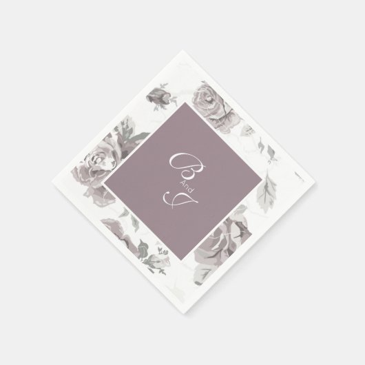 ほこりっぽいバラピンク婚約パーティナプキン スタンダードカクテルナプキン (角)
