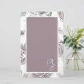 ほこりっぽいバラピンク婚約 便箋 (スタンド正面)