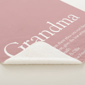 ほこりっぽいバラピンク祖母の定義 シェルパブランケット (3/4)