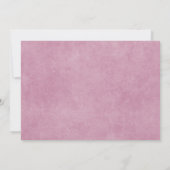 ほこりっぽいバラピンク4フォトコラージュ生まれたばかりのガール誕生 案内状 (裏面)