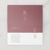 ほこりっぽいバラピ結婚ンク金ゴールドのTABLE番号名 プレイスカード (外部開封)