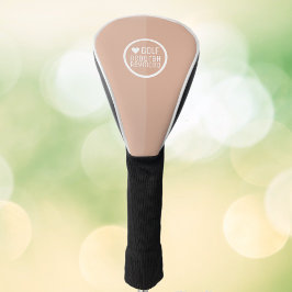 ほこりっぽいバラフェミニンピンクモノグラモダンム ゴルフヘッドカバー