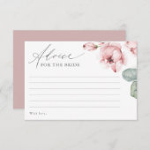 ほこりっぽいバラフラワーアドバイスのための花嫁ブライダルカード エンクロージャーカード (正面/裏面)