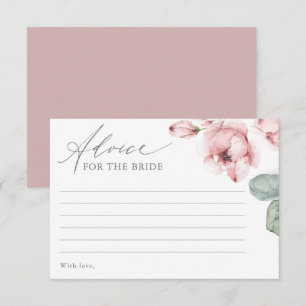 ほこりっぽいバラフラワーアドバイスのための花嫁ブライダルカード エンクロージャーカード