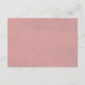 ほこりっぽいバラフローラウェディングレセプション エンクロージャーカード (裏面)