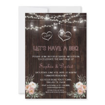 ほこりっぽいバラフローラストリングライツウッドI do BBQ