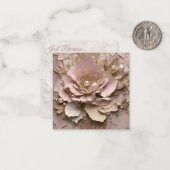 ほこりっぽいバラフローラノートカード – 任意の大事な行事 ノートカード (正面/裏面インサイチュ)