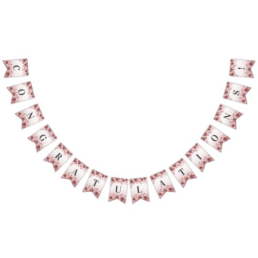 ほこりっぽいバラフローラバンティング国旗 バンティングフラッグ (全)